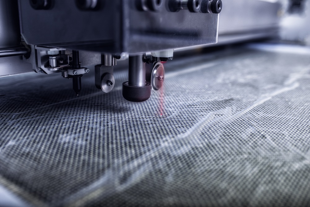 Automatisierter Prozess beim schneiden von Prepreg Materialien